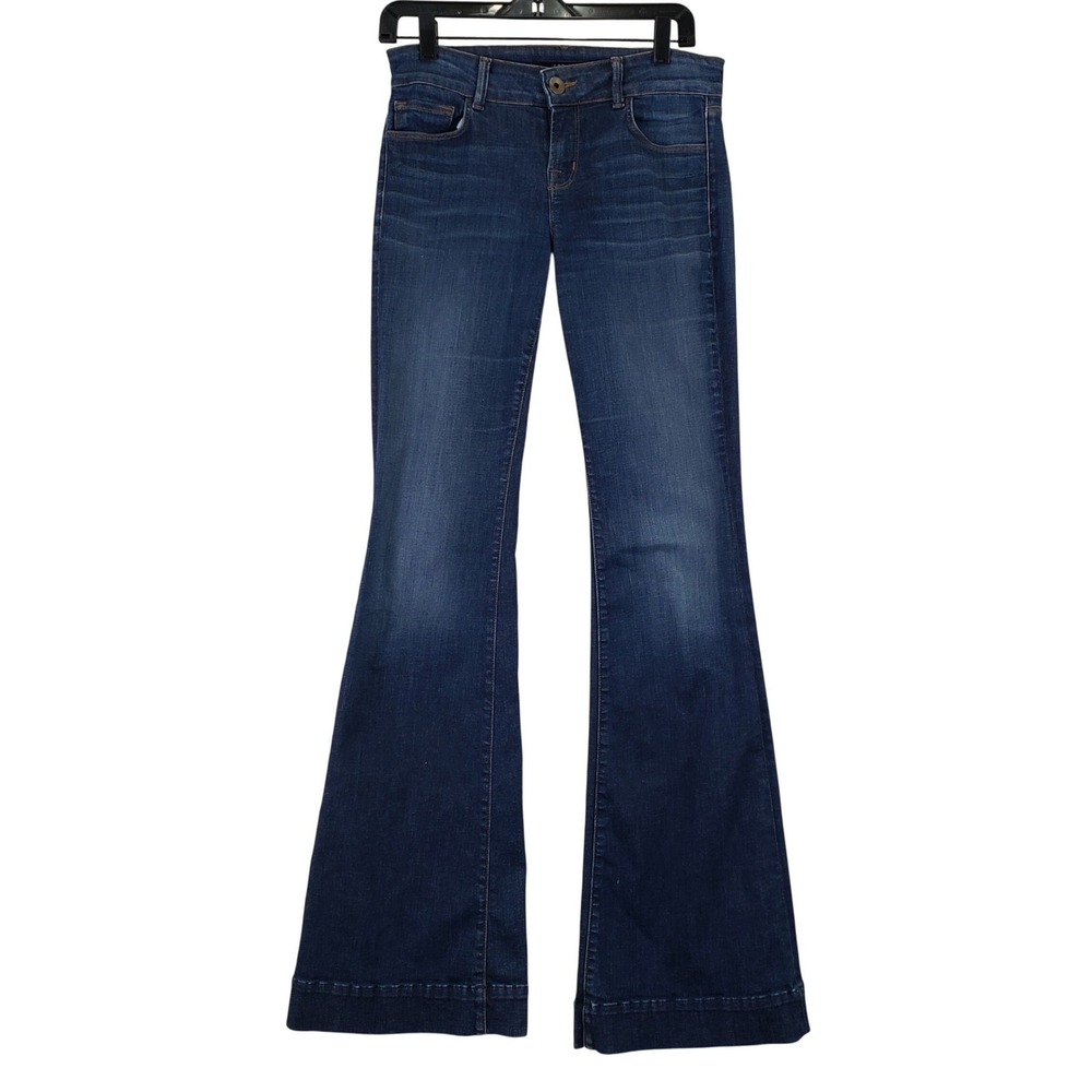 J Brand Love Story Flare Jeans Womens 28 (Fits 30x34.5) Blue Stretch Denim